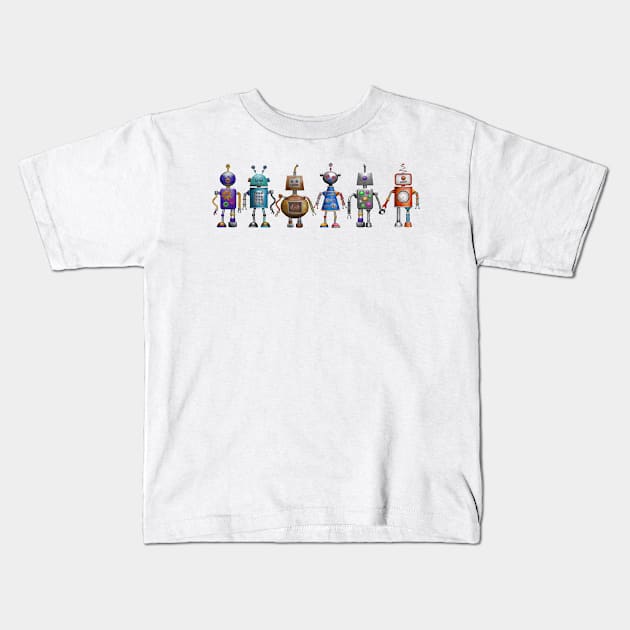 We're A Happy Family Kids T-Shirt by cannibaljp